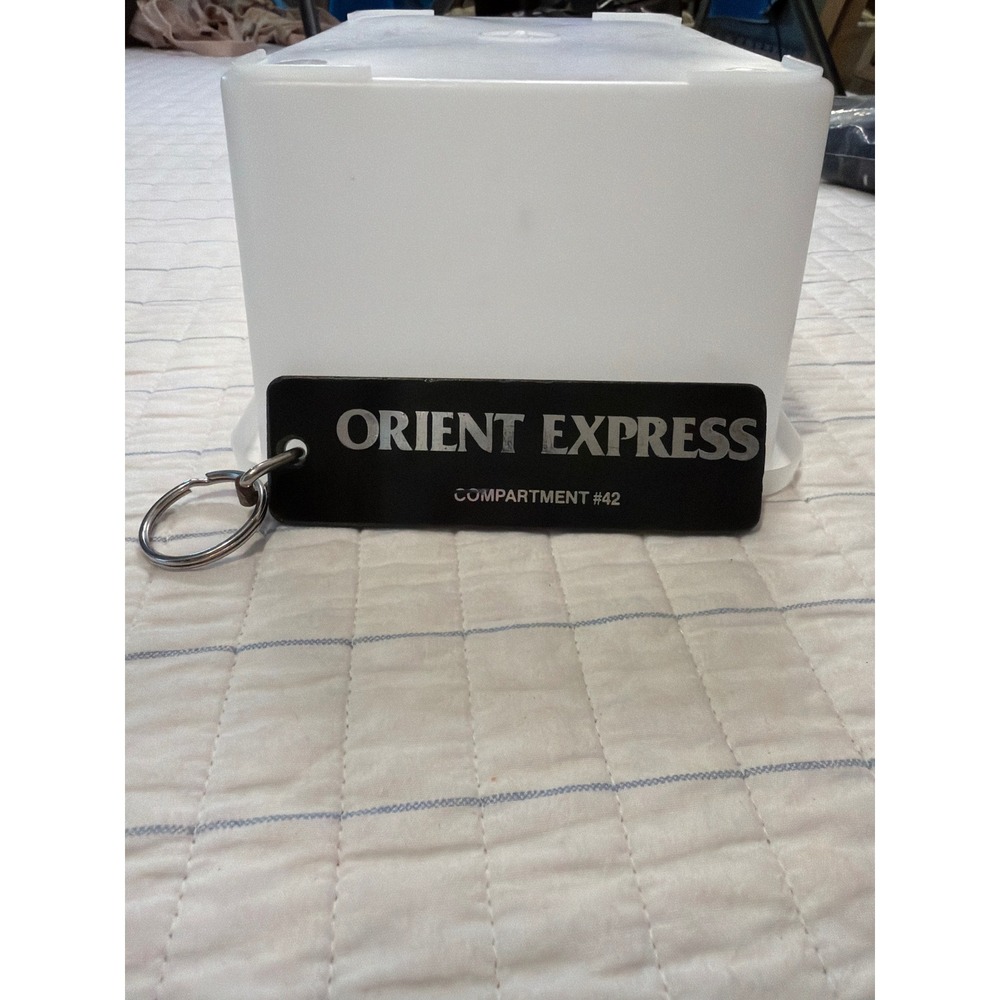Vintage‎ Orient Express Compartment #42 Motel Hotel Key Keychain Railroad Travel